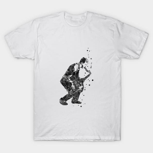 Jazz musician T-Shirt by RosaliArt